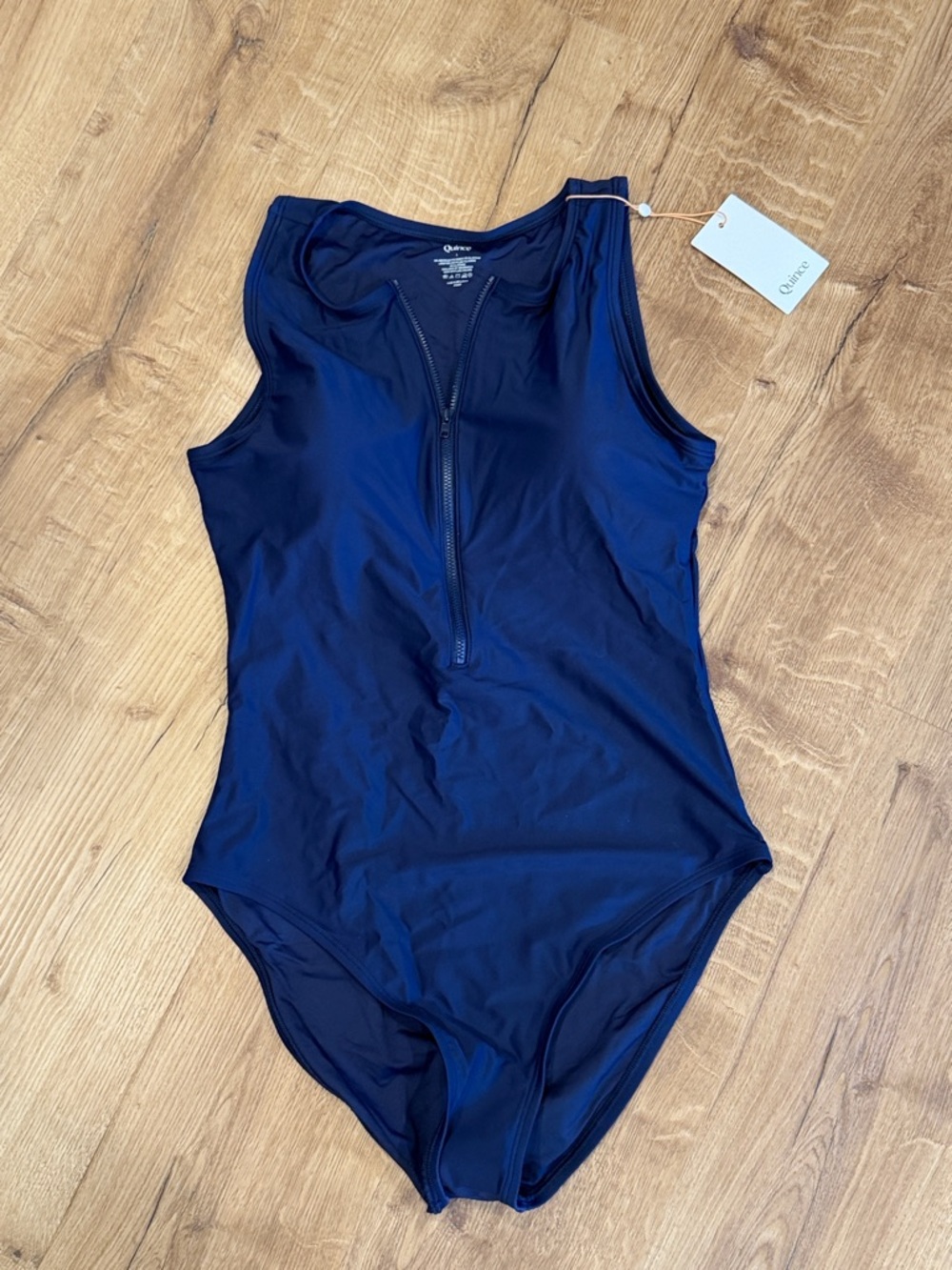Quince Italian Zip-Front One-Piece Swimsuit - Picture 5 of 5